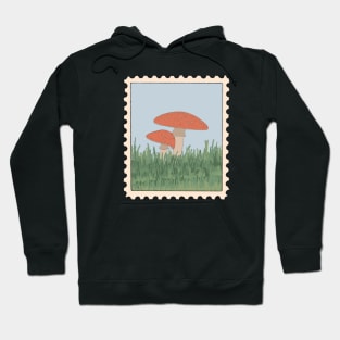 Cottagecore Mushroom Stamp Hoodie